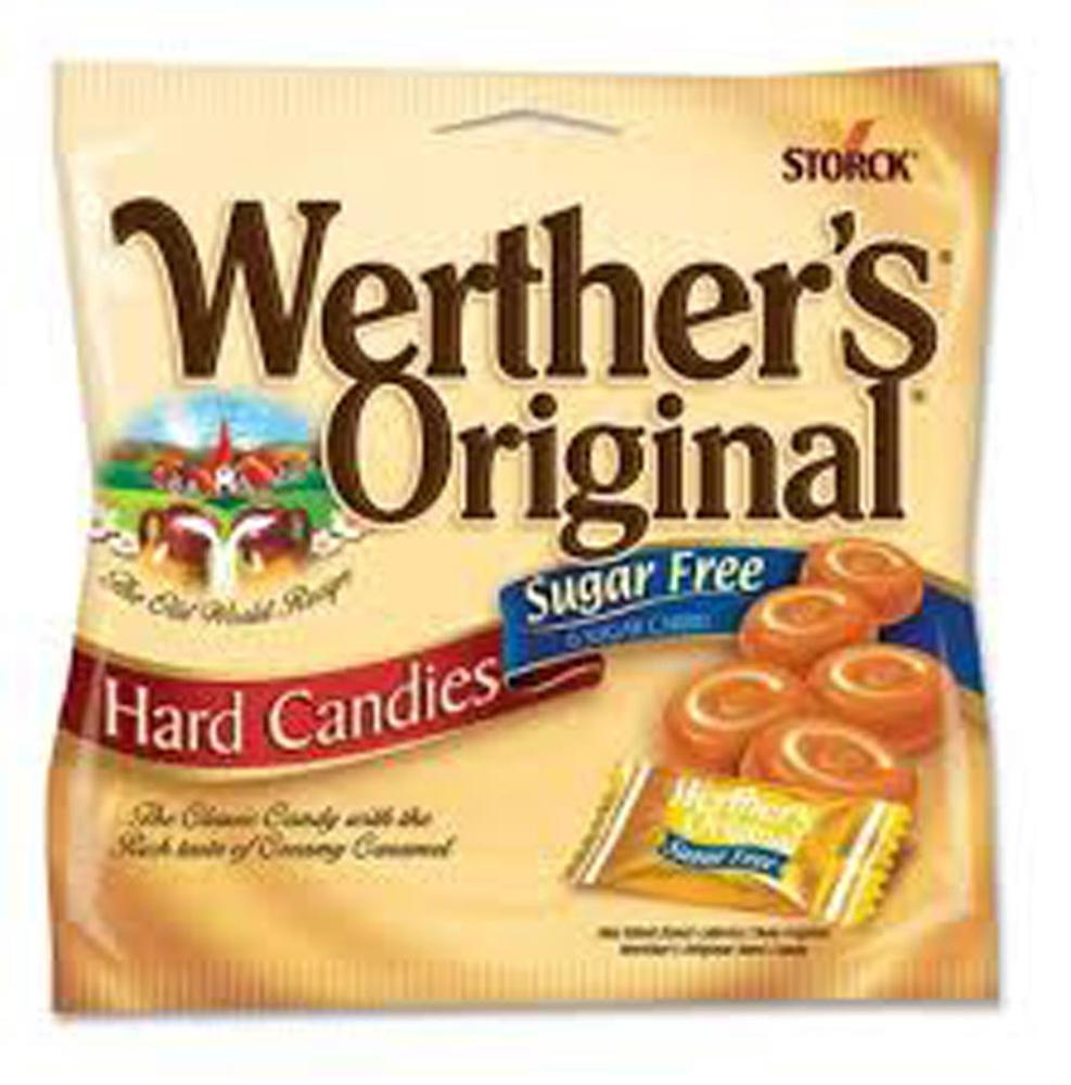 Storck Werther's Peg Bags Sugar Free 12ct 2.75oz