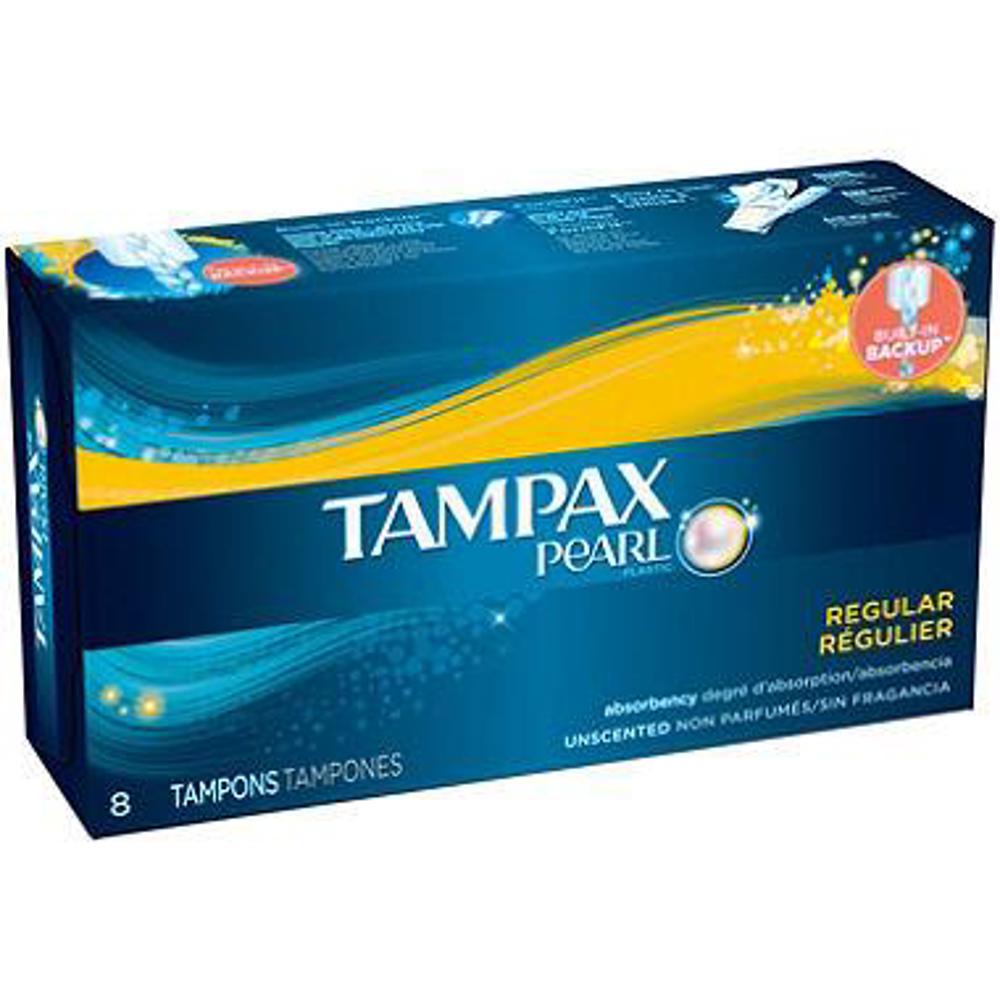 Procter & Gamble Feminine Care Tampax Pearl Regular Unscented 8 4/12ct 8ct