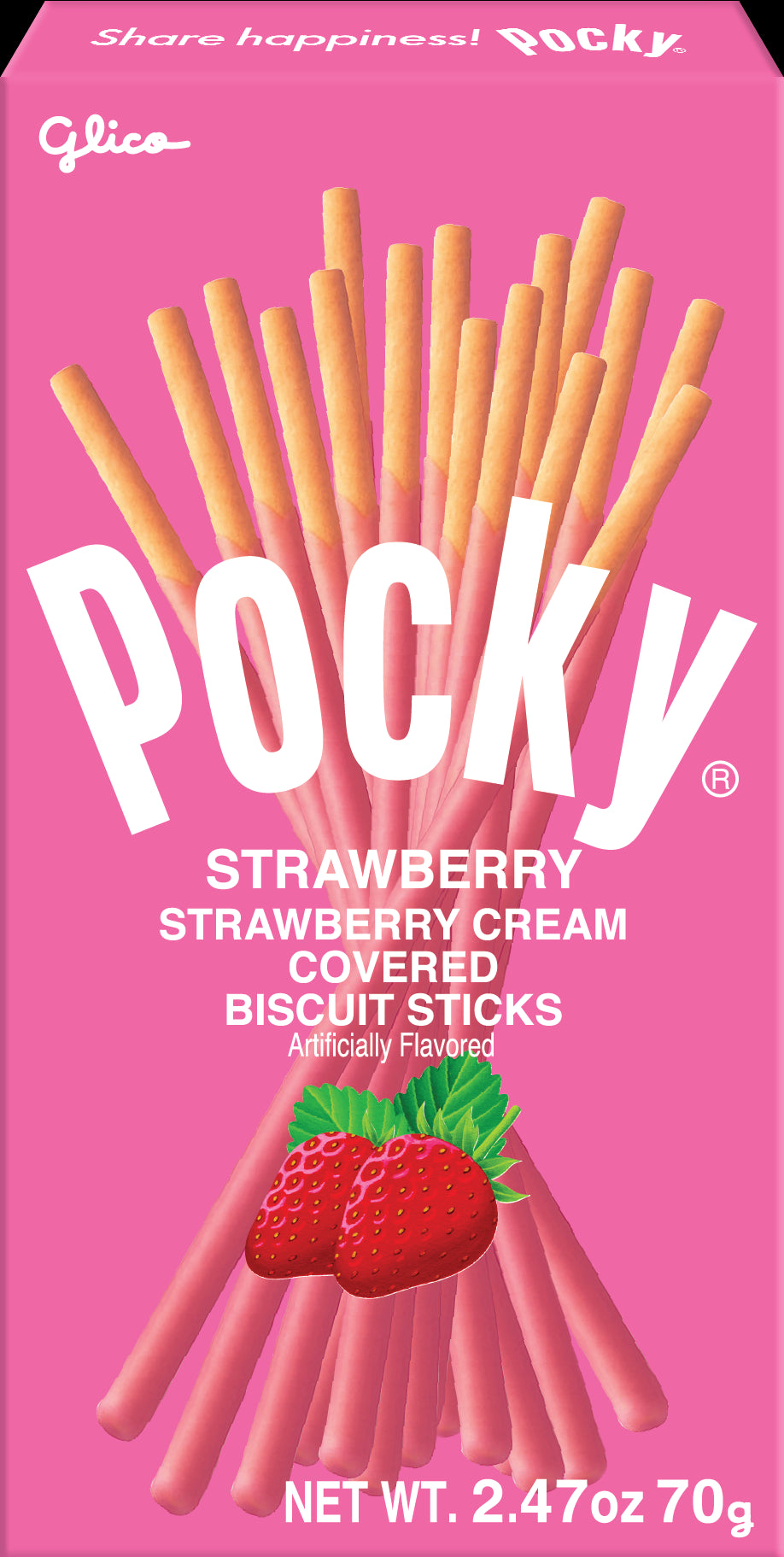 Pocky Strawberry 2.47oz 12/10ct