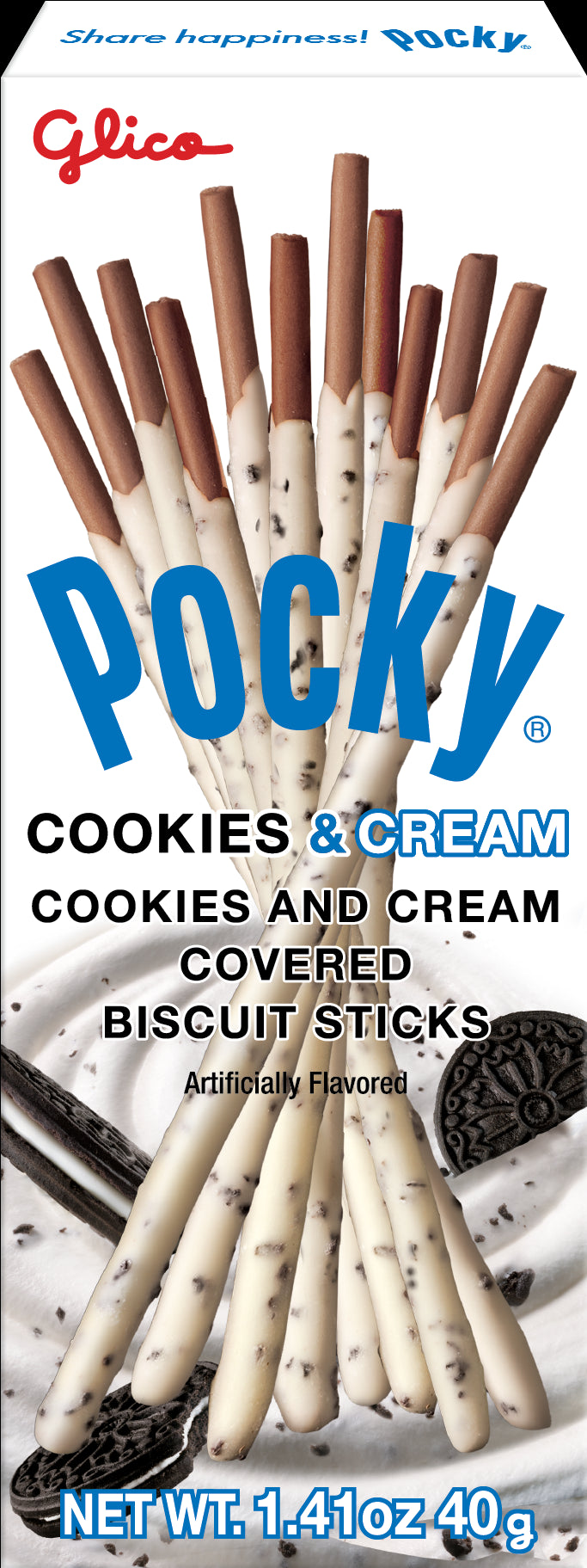 Pocky Cookies & Cream 20/10ct 1.41oz