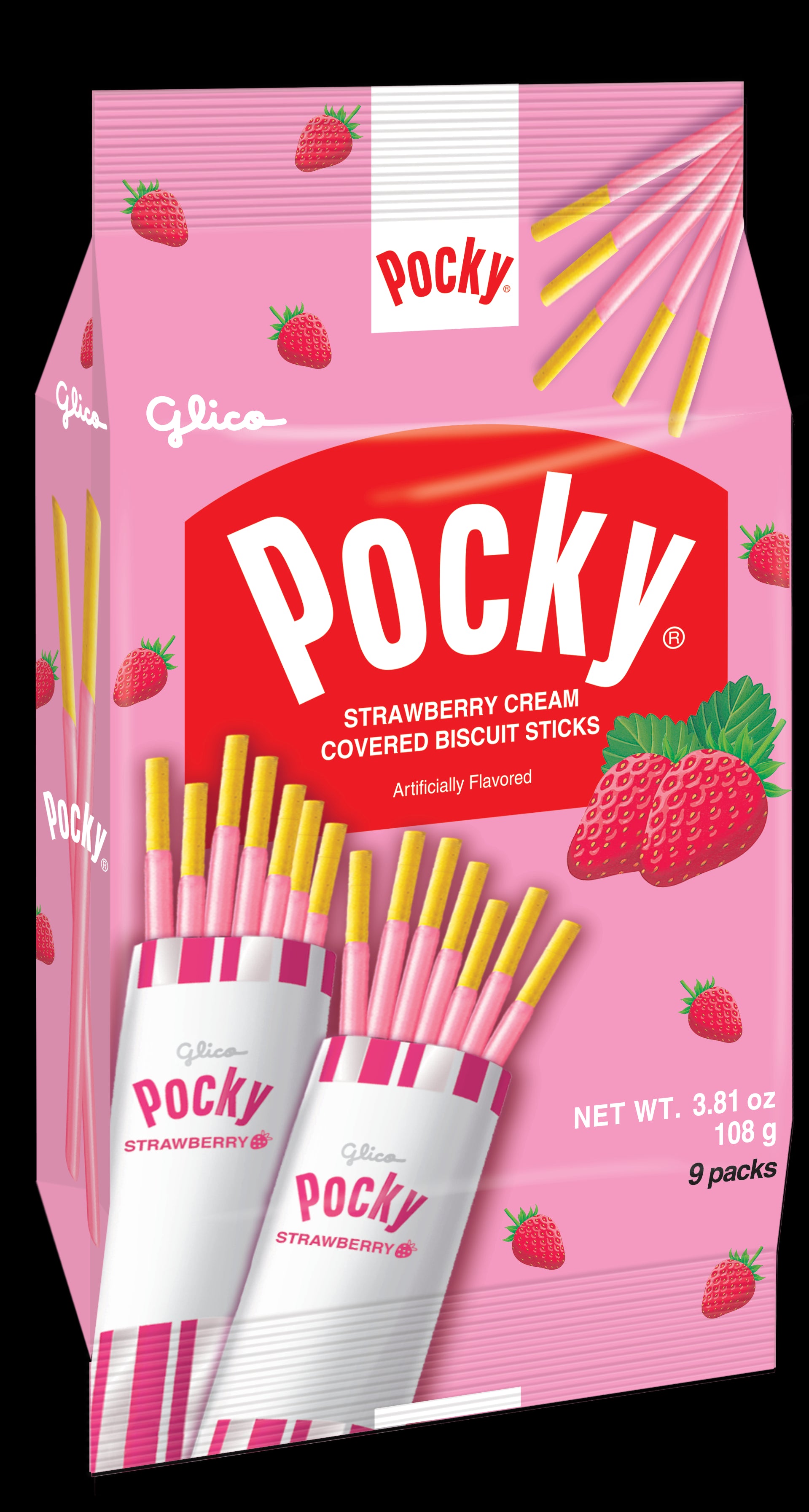 Pocky Strawberry Family Pack 3.81oz 4/5ct