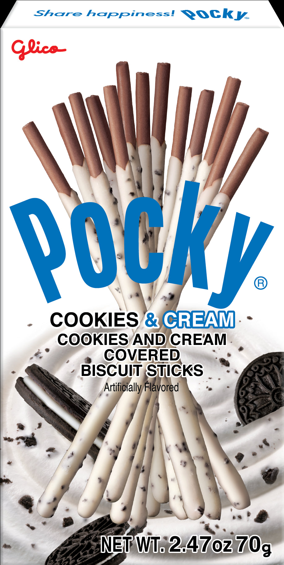 Pocky Cookies and Cream  2.47oz 12/10ct