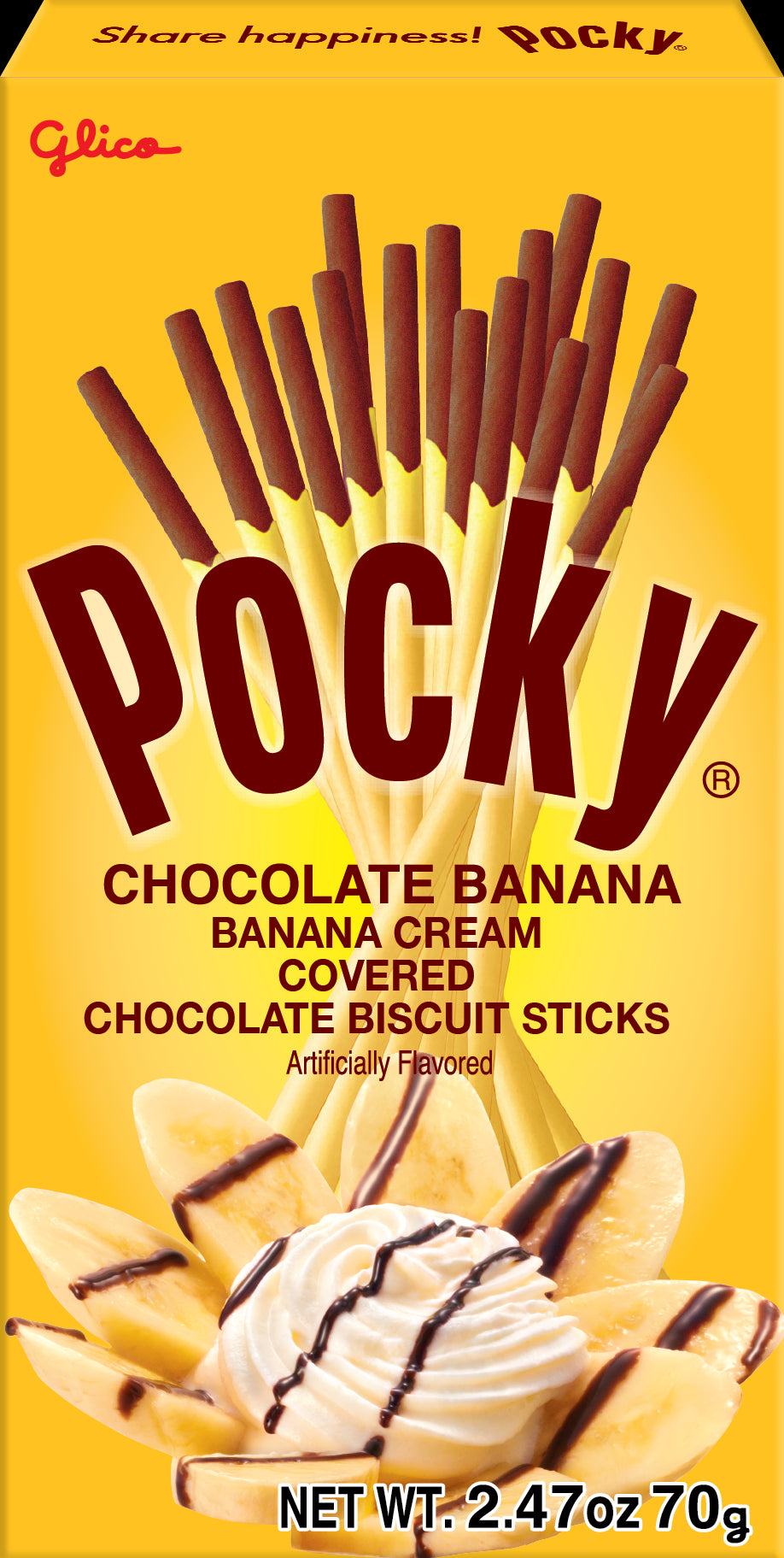 Pocky Chocolate Banana  2.47oz 12/10ct