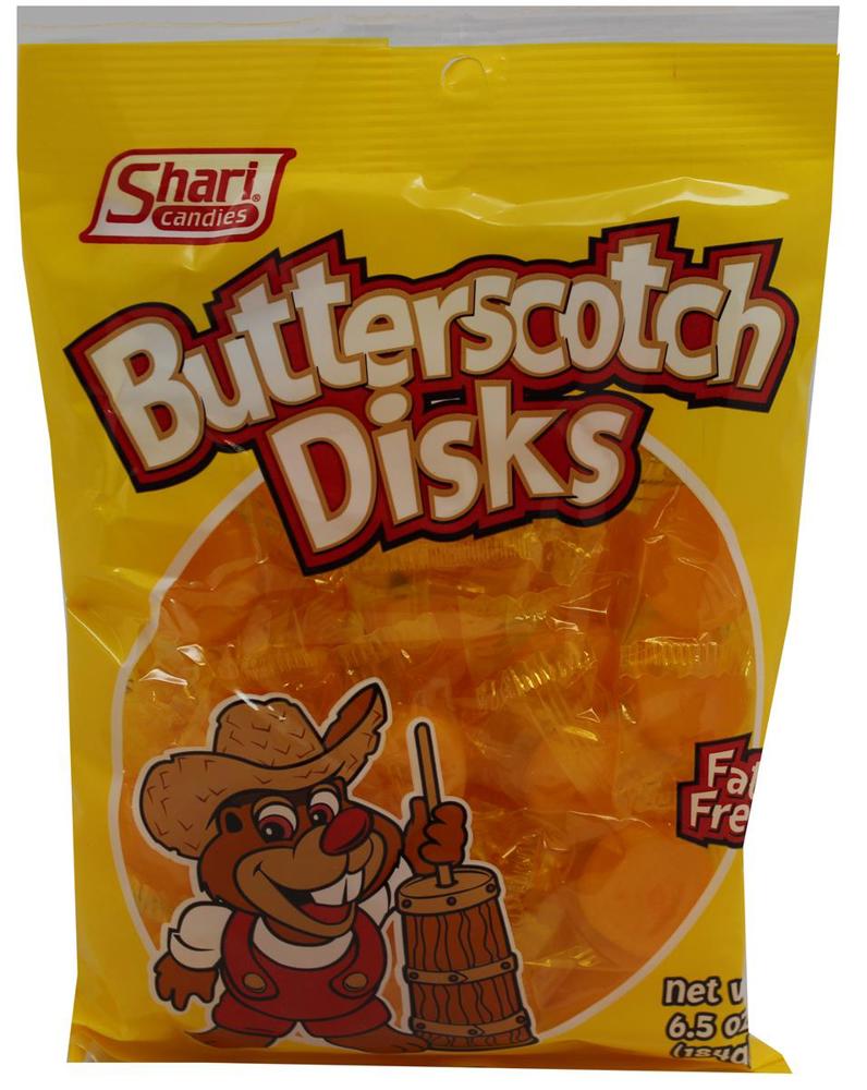 Taste Of Nature Peg Butterscotch Disks Bag 12ct 7.5oz