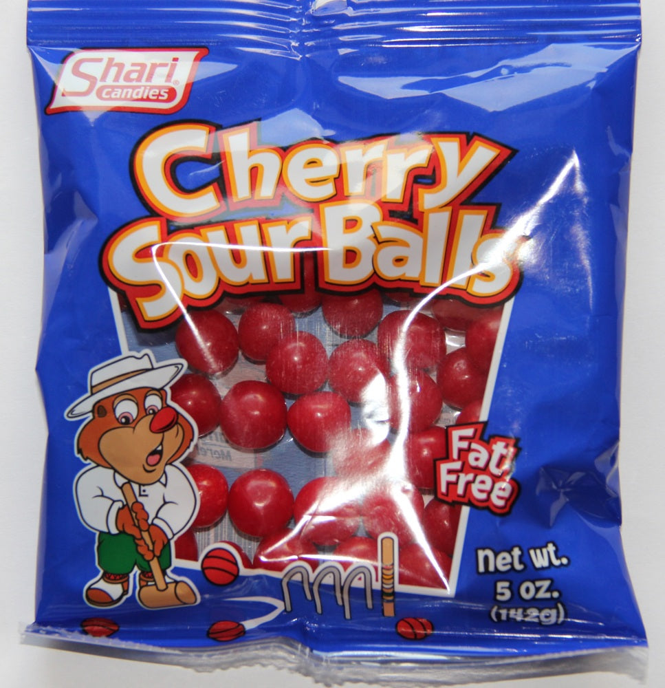 Taste Of Nature Peg Cherry Sour Balls Bag 12ct 5oz