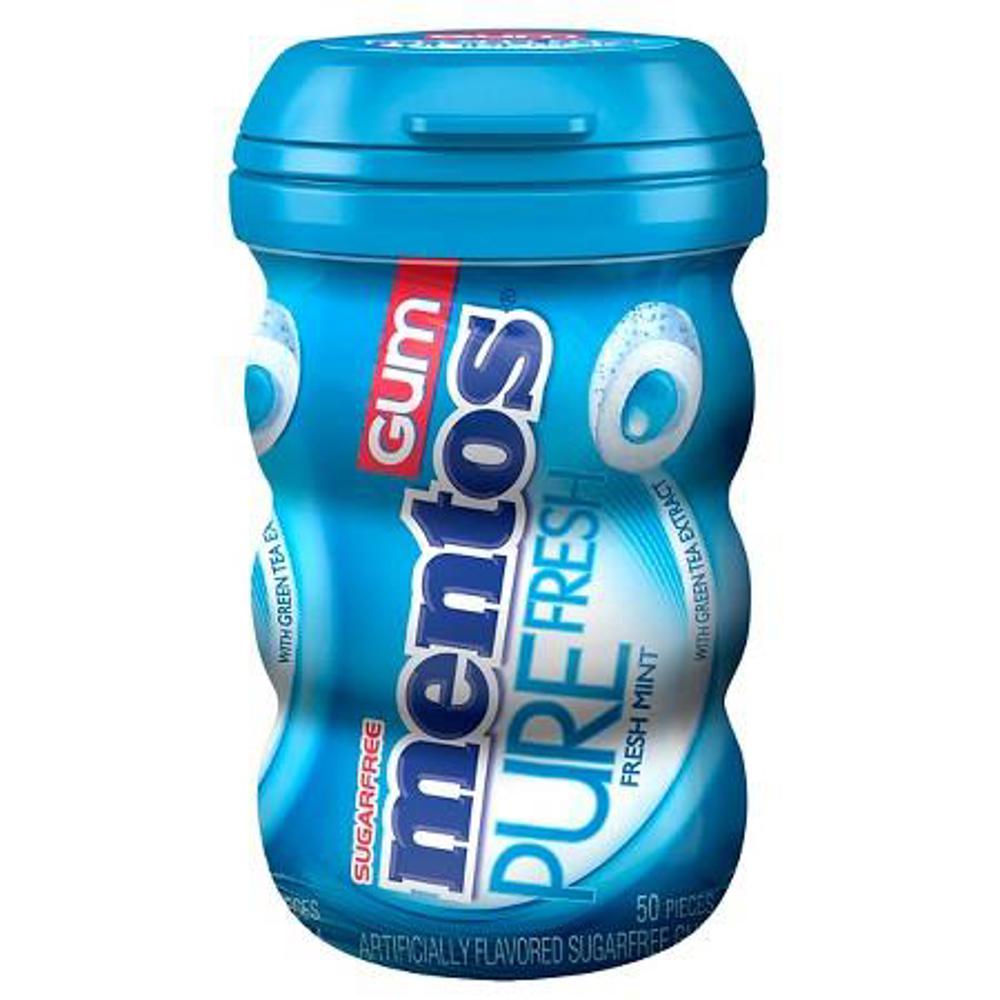 Mentos Gum Big Bottle Pure Fresh Mint 6/4ct 3.53oz