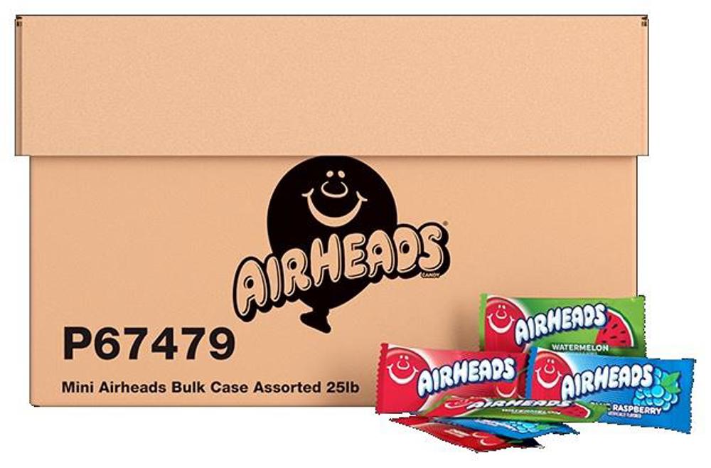 Mini Airheads Bulk Bars 25 lbs Assorted 25lb