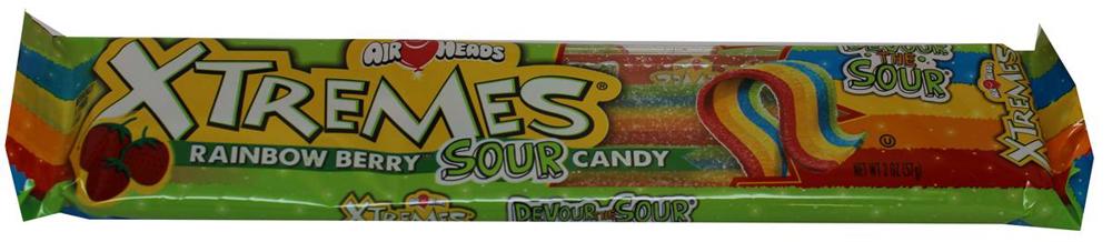 Airheads Xtremes Sour Belts Tray 12/18ct 2oz