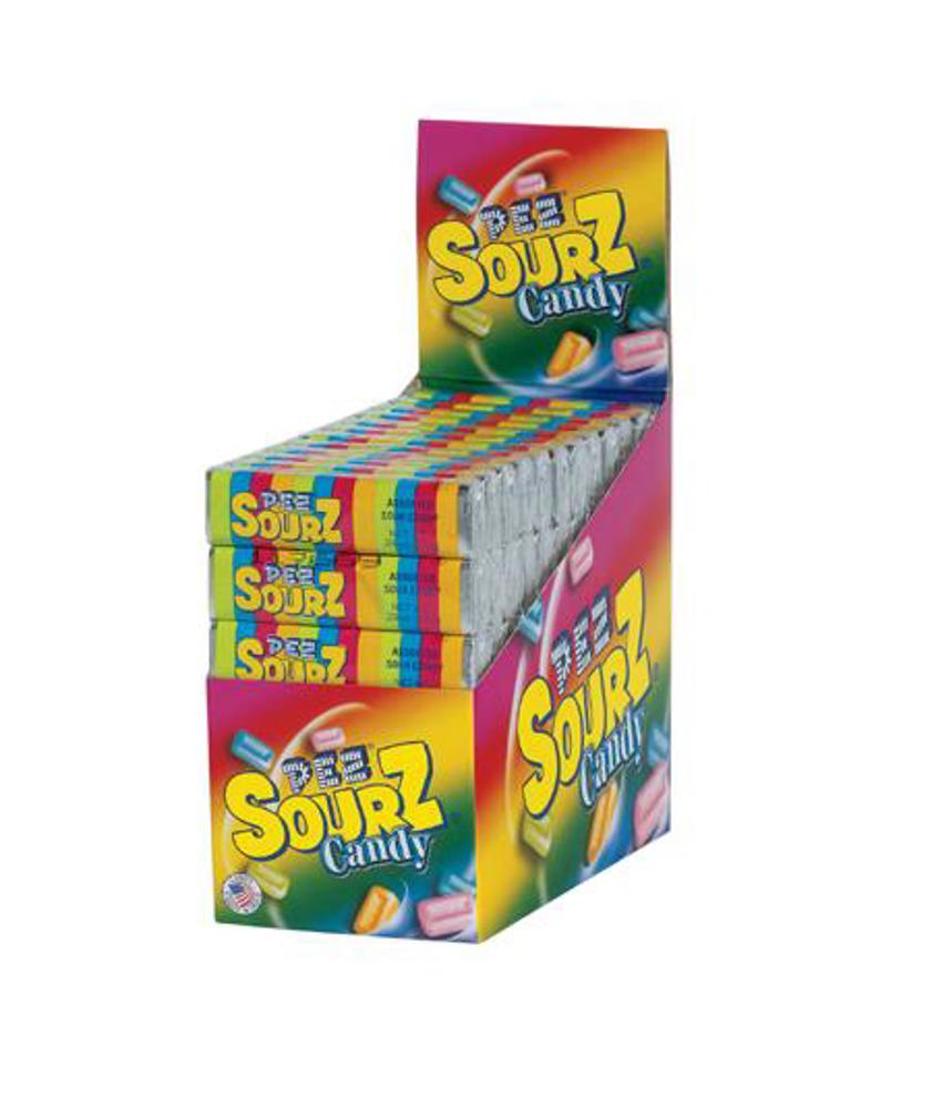 Pez 6-Pack Candy Rolls Sourz 12/12ct 1.74oz