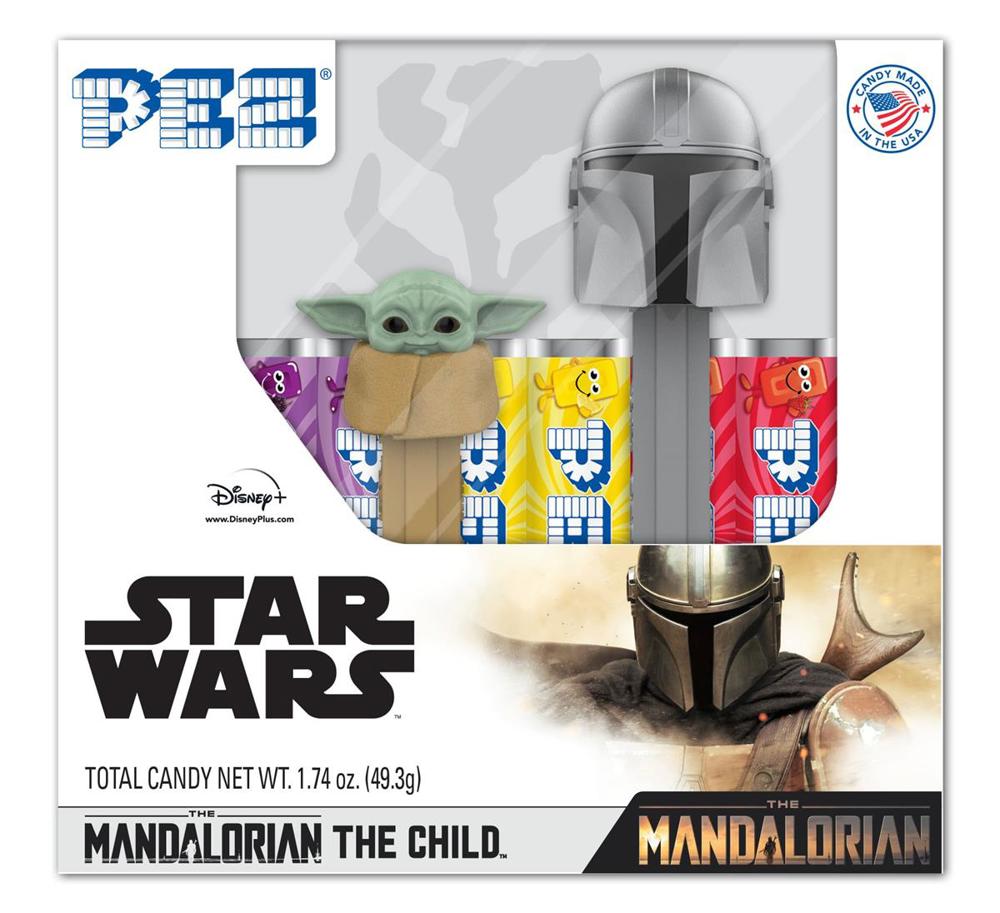 Pez Twin Pack Star Wars Mandalorian & Mini Yoda 1.74z 1/12ct