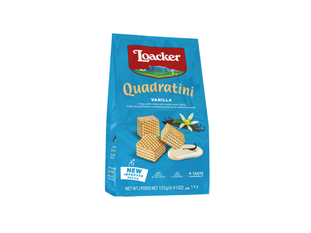 Loacker Quadratini Vanilla 125g (4.41oz) 1/6ct