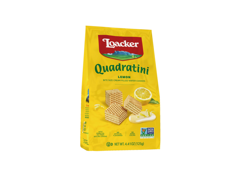 Loacker Quadratini Lemon  125g (4.41oz) 1/6ct