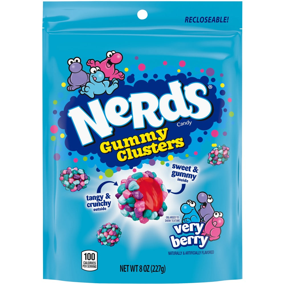 Nerds Gummy Clusters Very Berry 6/8oz Stand Up Bag