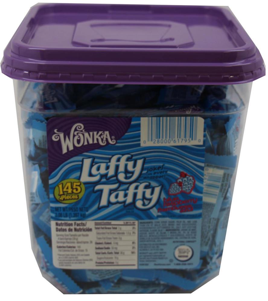 Laffy Taffy 145 ct Wild Blue Raspberry 8/145ct 0.34oz