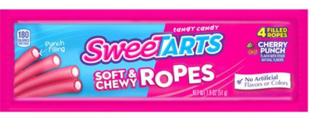 Nestle Sweetarts Soft&Chewy Ropes Chry Punch 12/24ct 1.8oz