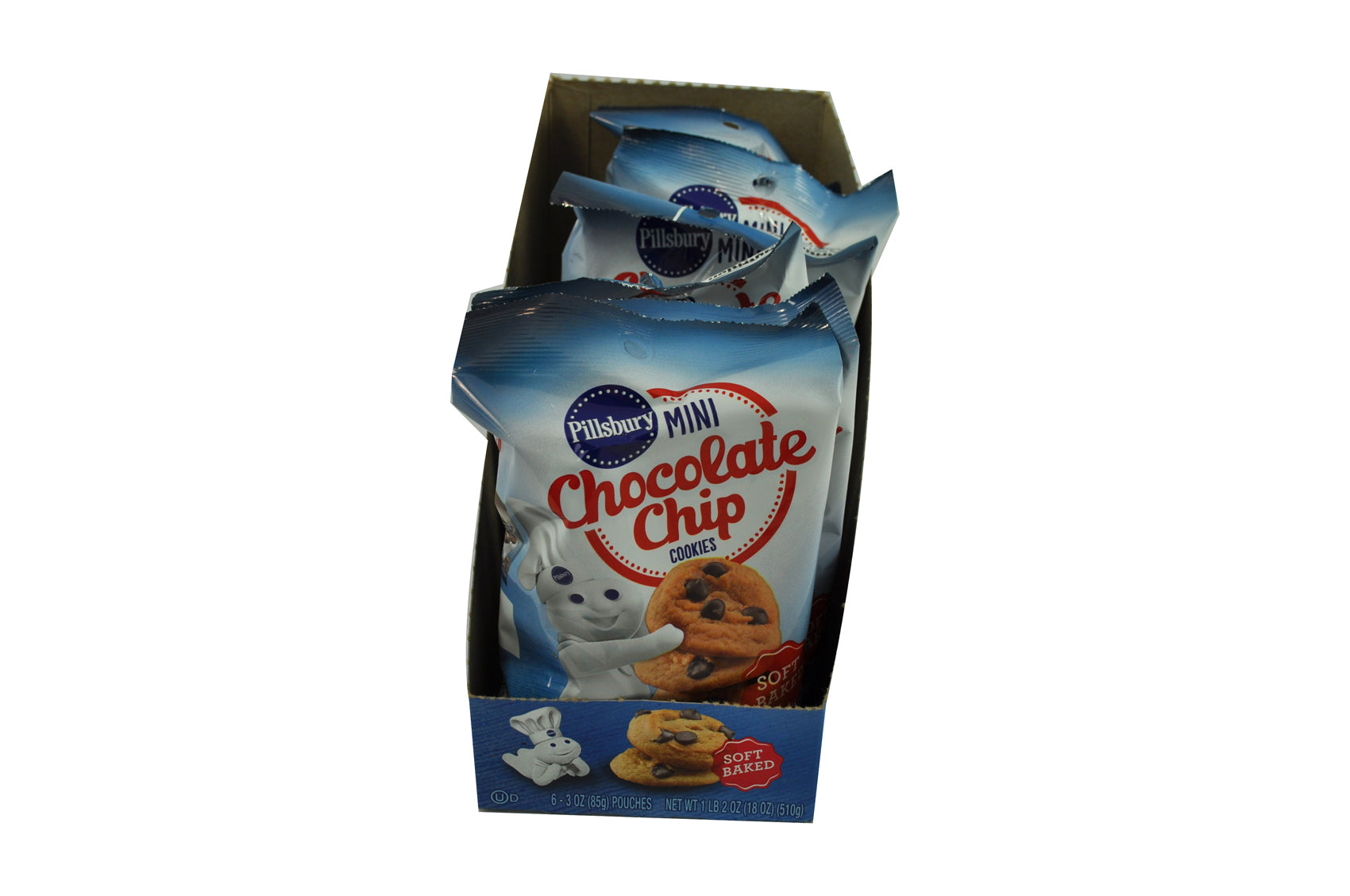 Pillsbury Soft Baked Mini Cookies, Chocolate Chip, 3oz 9/6ct