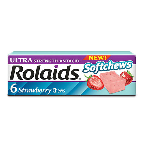 Rolaids Ultra Strength Softchews Straw 6pc 24/12ct