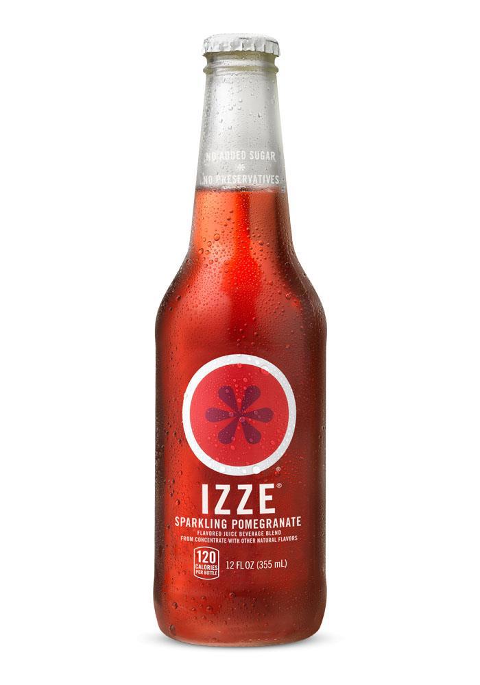 Quaker Izze Sparkling Juice Pomegranate 24ct 12oz