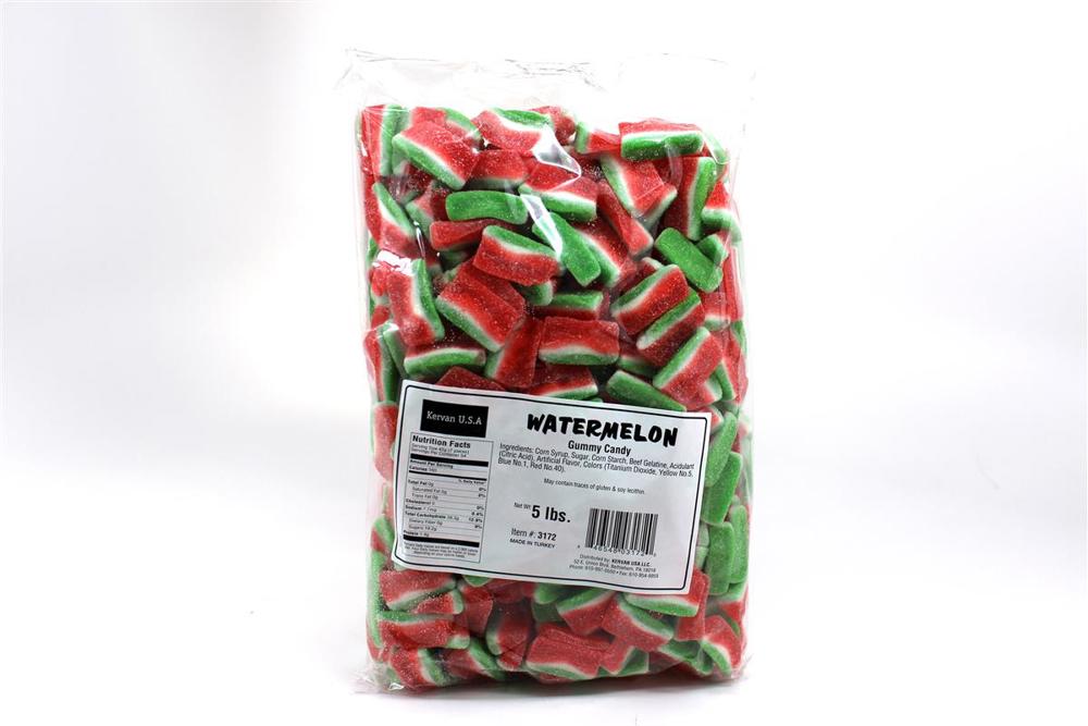 Kervan Bulk 5 lb Shaped Gummies Watermelon 4ct 5lb