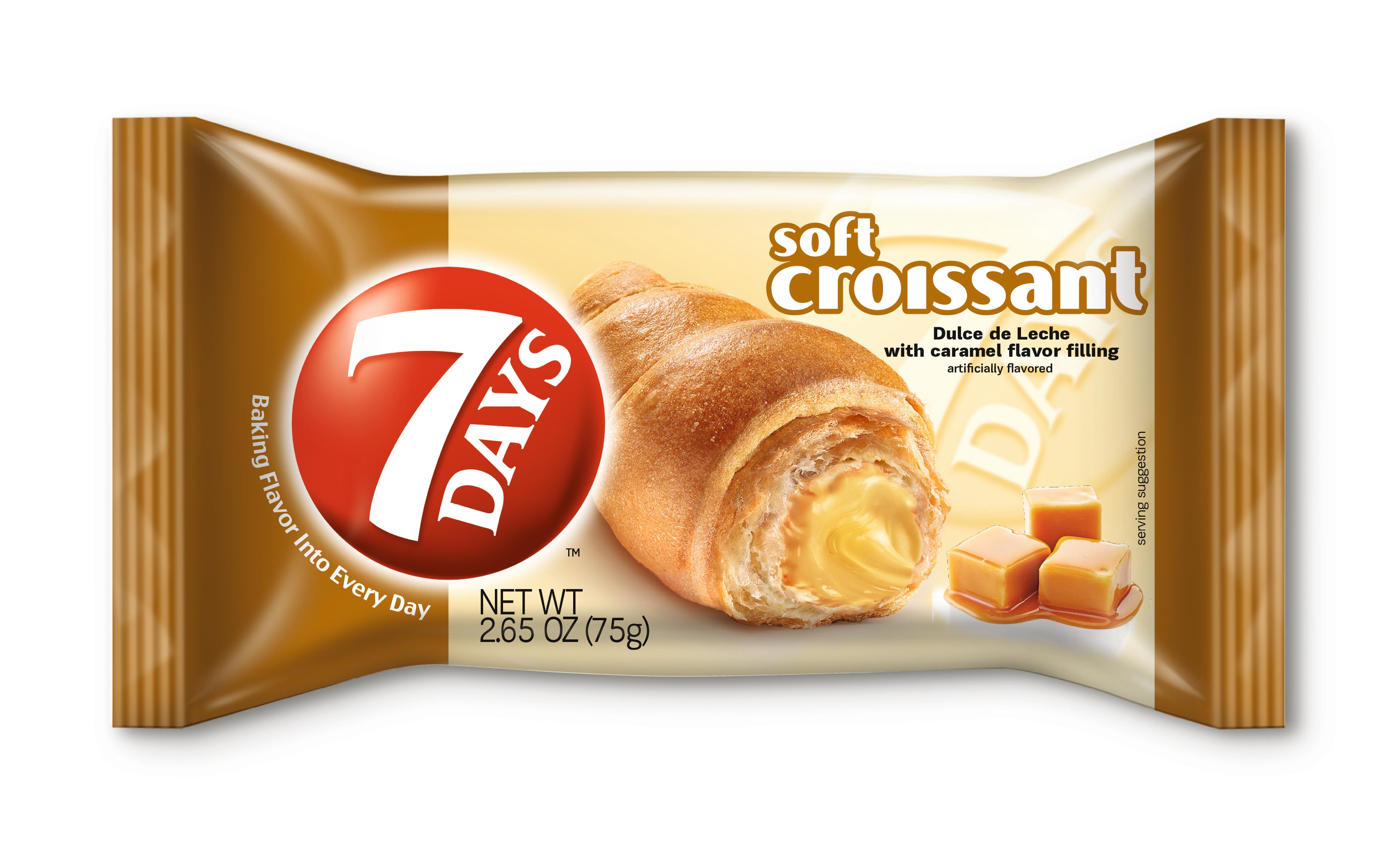 7 Days Soft Croissant Caramel 4/6ct 2.65oz