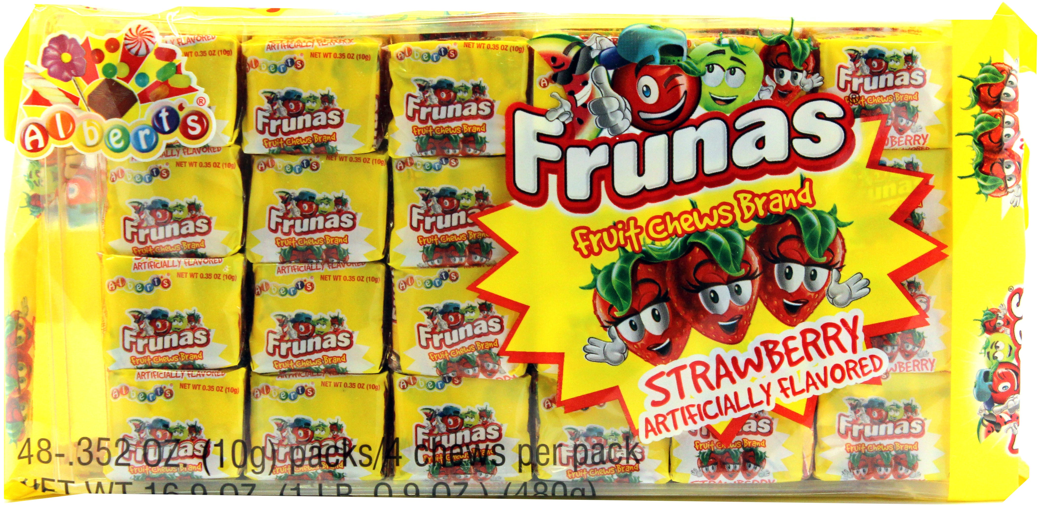 Albert's Frunas Strawberry 18/48ct 0.9oz