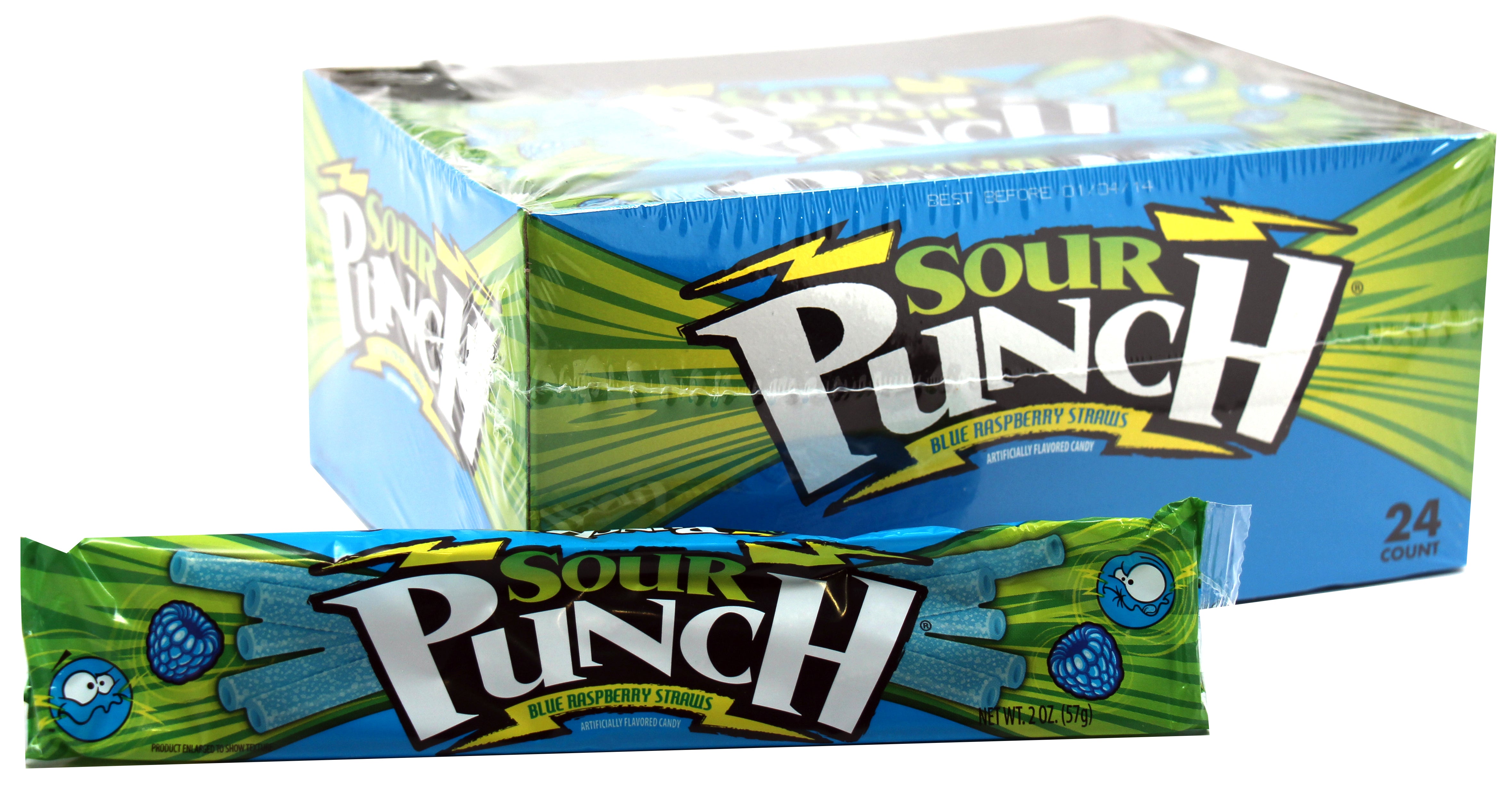 American Licorice Sour Punch Straws Count Goods Blue Raspberry 12/24ct 2oz