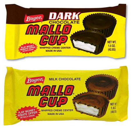 Boyer Display Shippers Mallo Cup Dark & Milk Count Goods 6/24ct 1.6oz