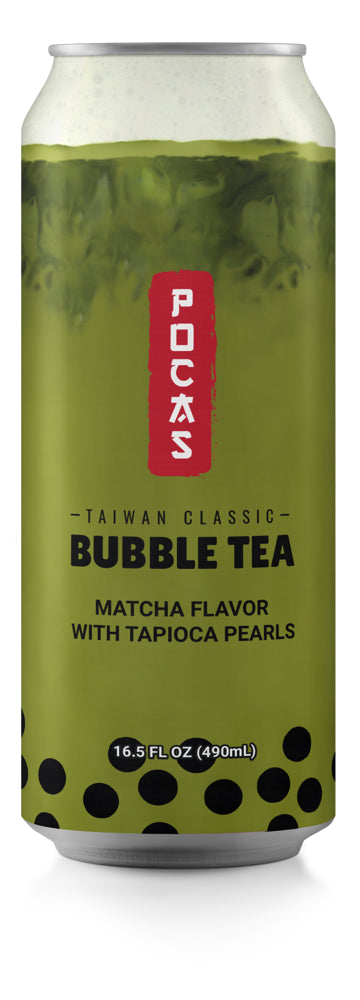 Pocas Bubble Tea Matcha 16.5oz 1/24ct