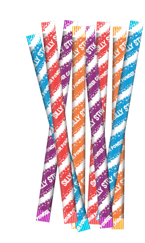 World Peg Bag Silly Stix Straws 2.75 oz 1/24ct