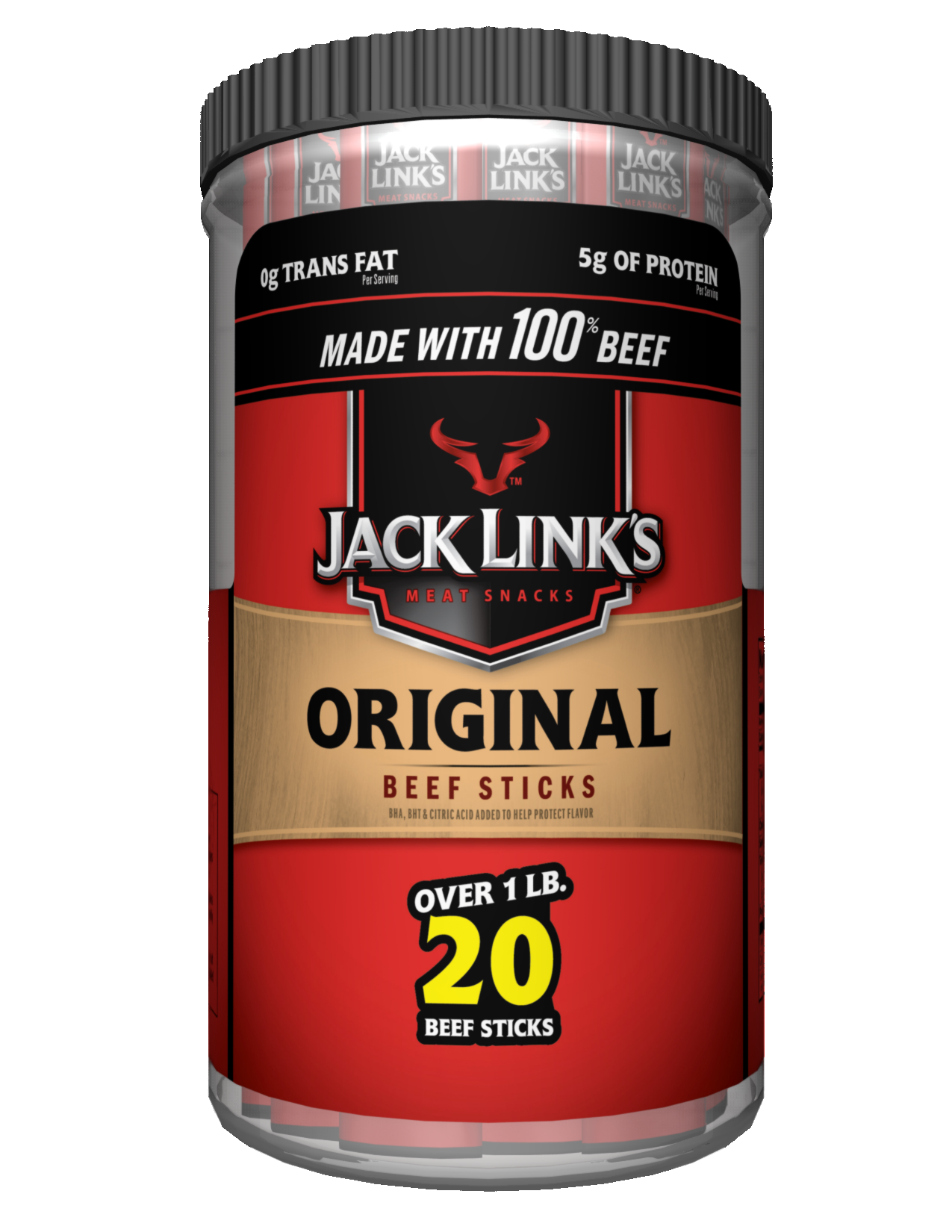 Jack Link's Sticks Beef Original Stix 12/20ct 18.4oz Jar