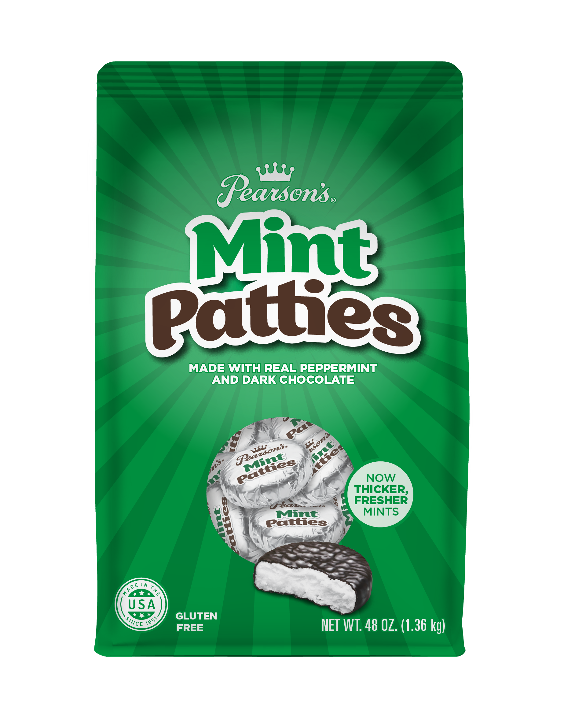 Pearson Stand Up Bags Mint Pattie 6/175ct