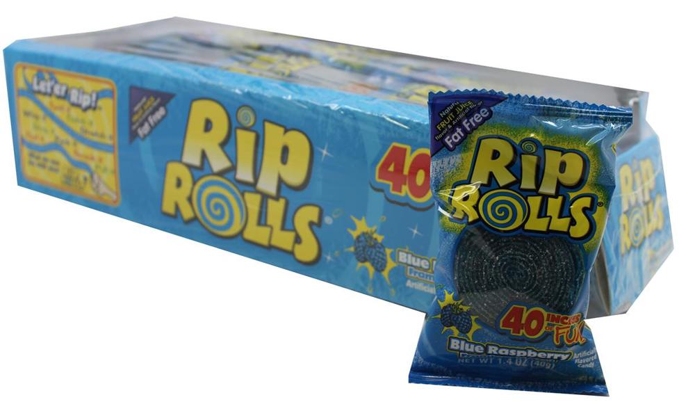 Rip Rolls Blue Raspberry 12/24ct 1.4oz