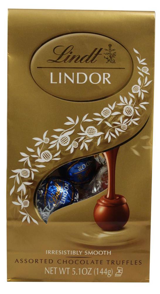 Lindor Stand Up Bags Assorted (Mk,Dk & Wt) 6ct 5.1oz