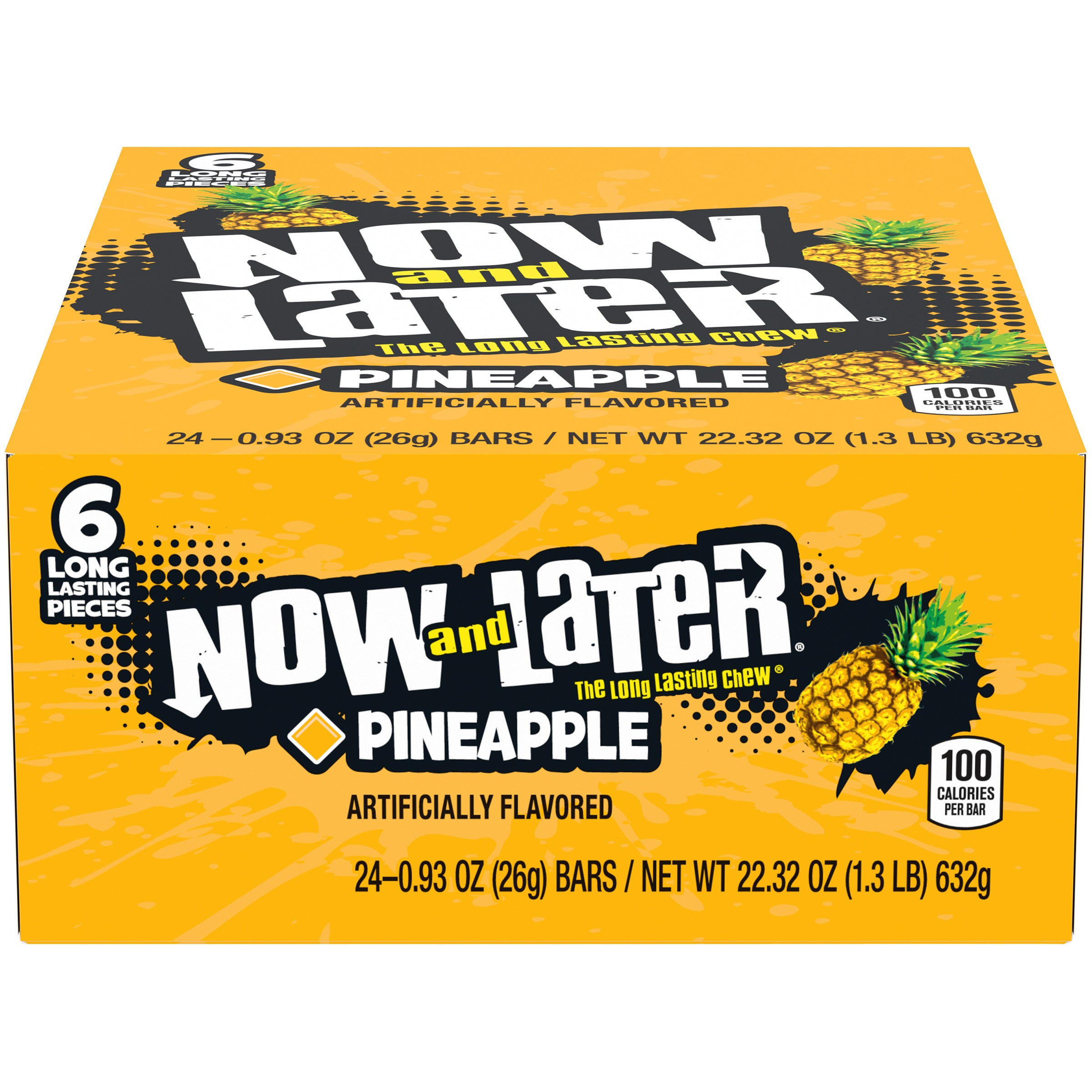 Now & Later Changemaker 6 pc Pineapple 12/24ct 0.93oz