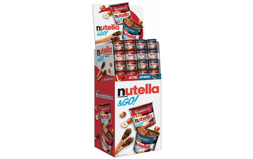 Nutella Shippers & Go Breadstick Floorstand 96 Ct 96ct 1.8oz