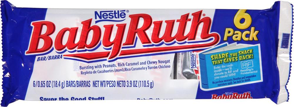 Nestle 6-Pack Tray Baby Ruth 24ct 3.9oz