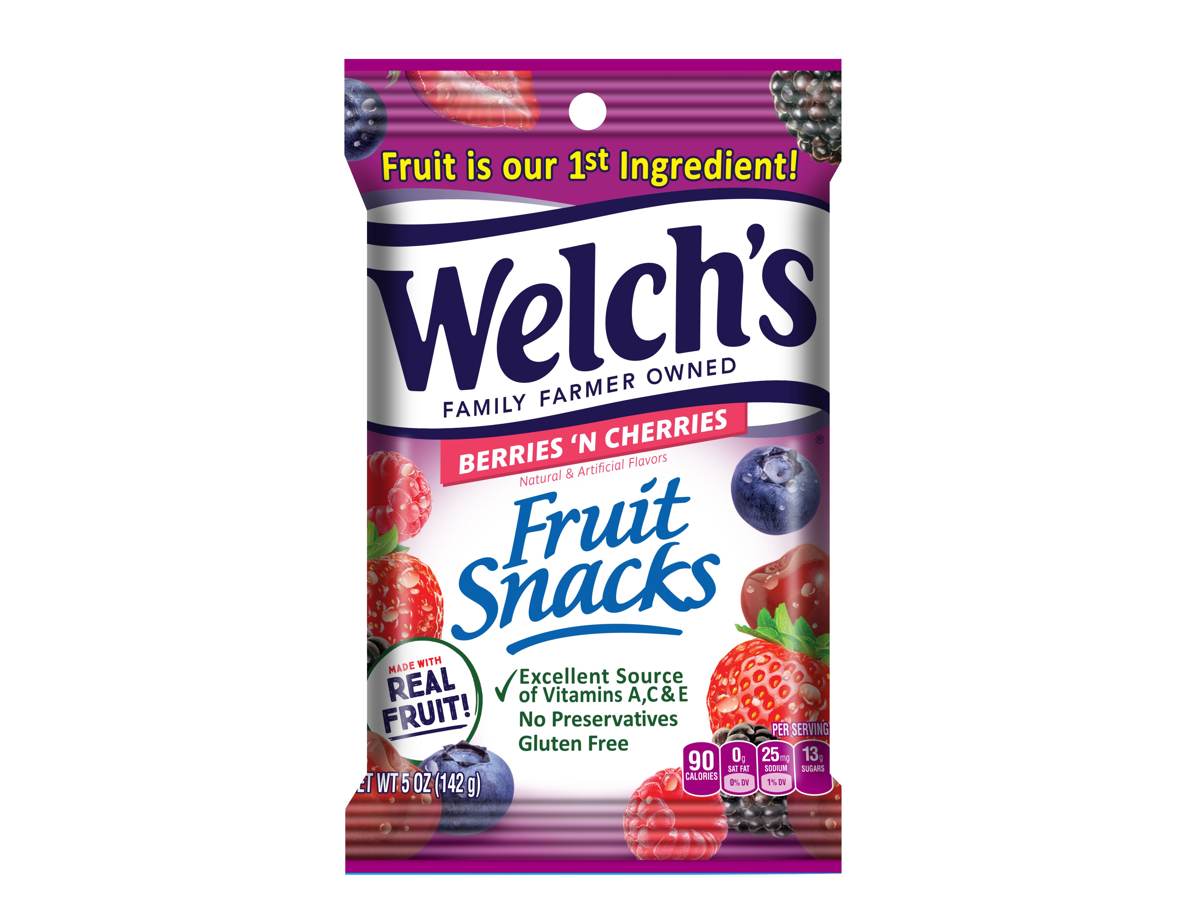 Promotion In Motion Welch's Fruit Snacks Peg Berries 'N Cherries 12ct 5oz