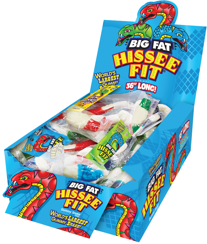 Foreign Candy Hissee Fit Big Fat Gummy Snake 6/12ct 7oz