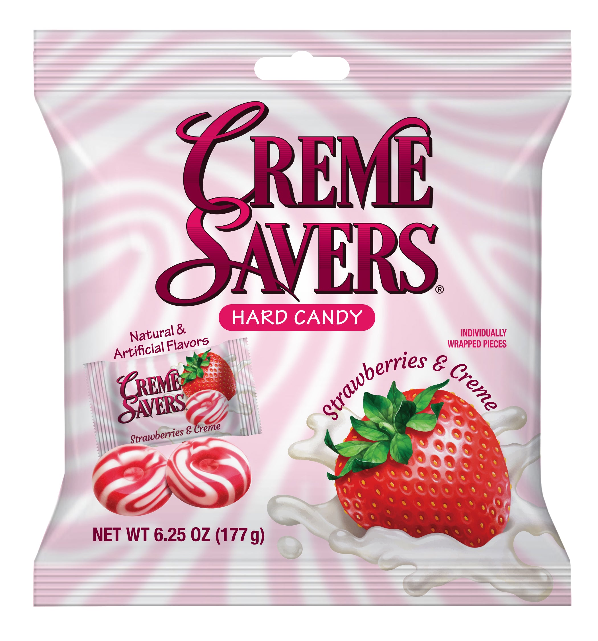 Creme Savers Bags  Strawberries & Creme  6.25oz 1/12ct