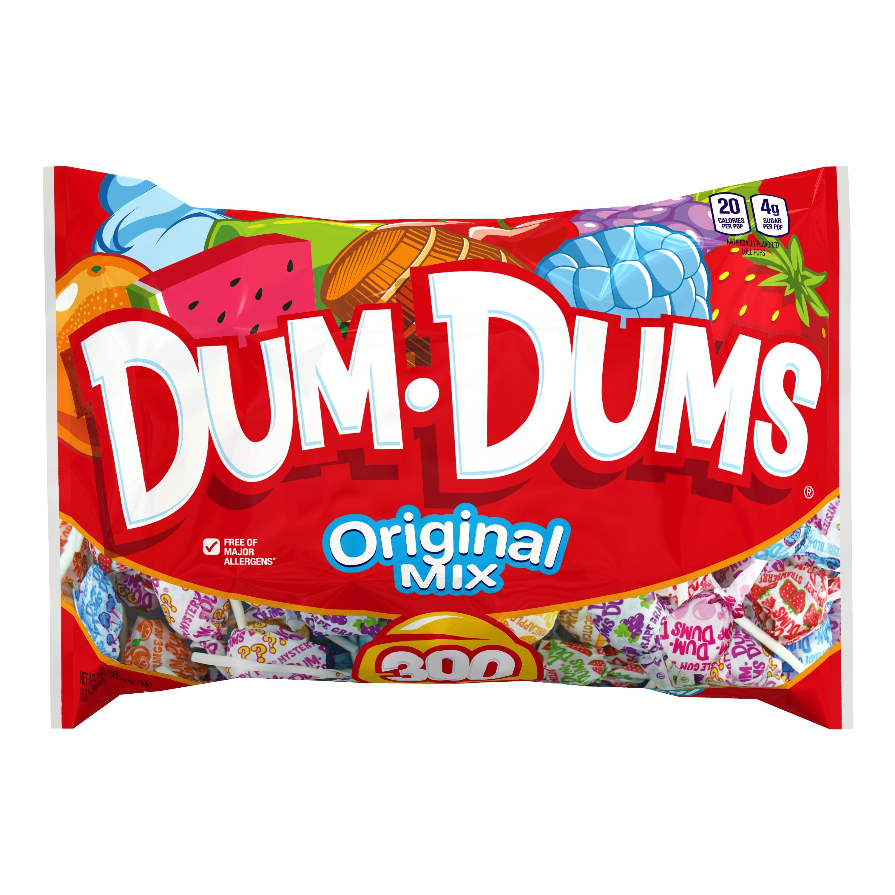 Spangler Big Bags Dum Dum Pops 8/300ct 51oz