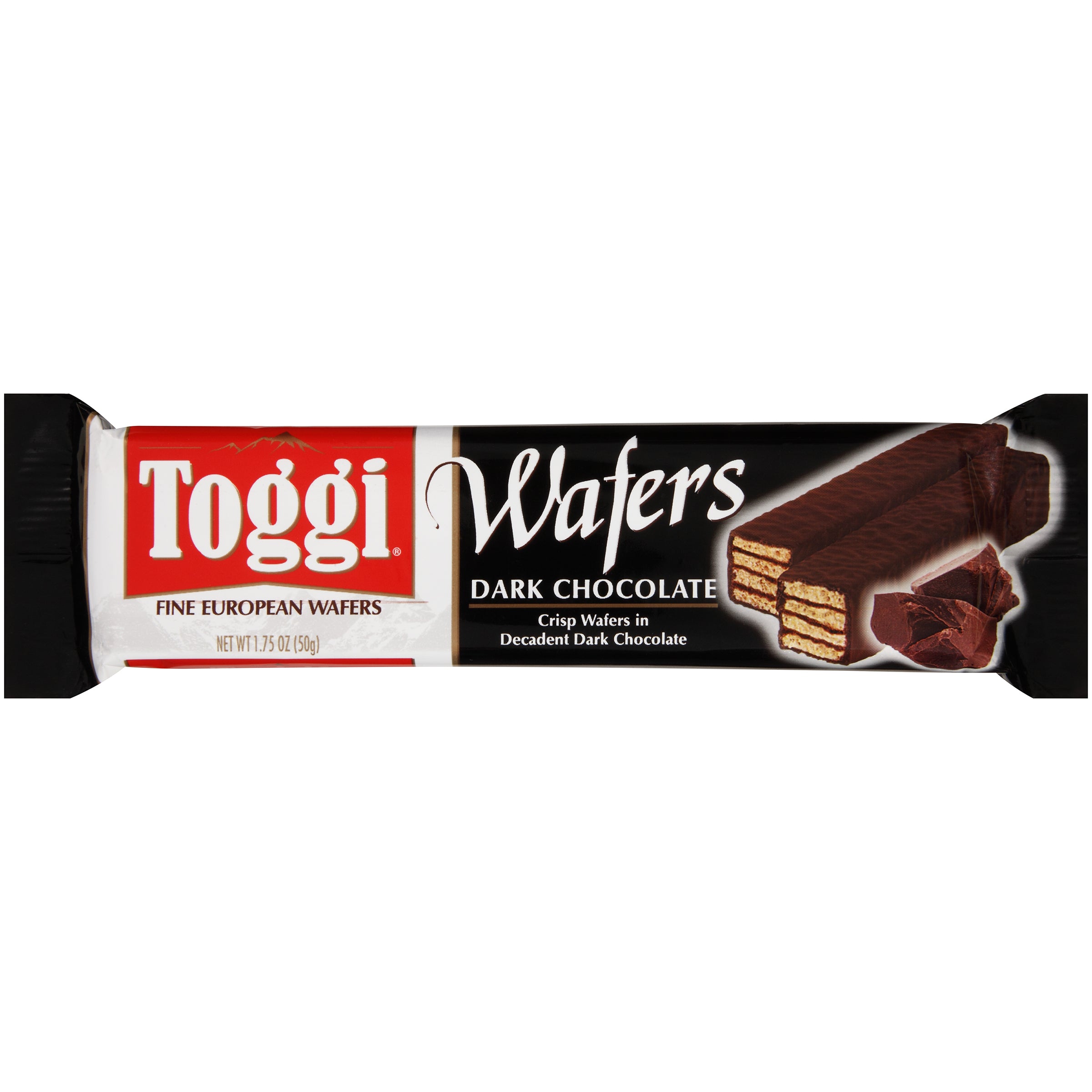 Promotion In Motion Single Serve Packs Toggi Fine European Wafers Dark Chocolate 6/24ct 1.75oz