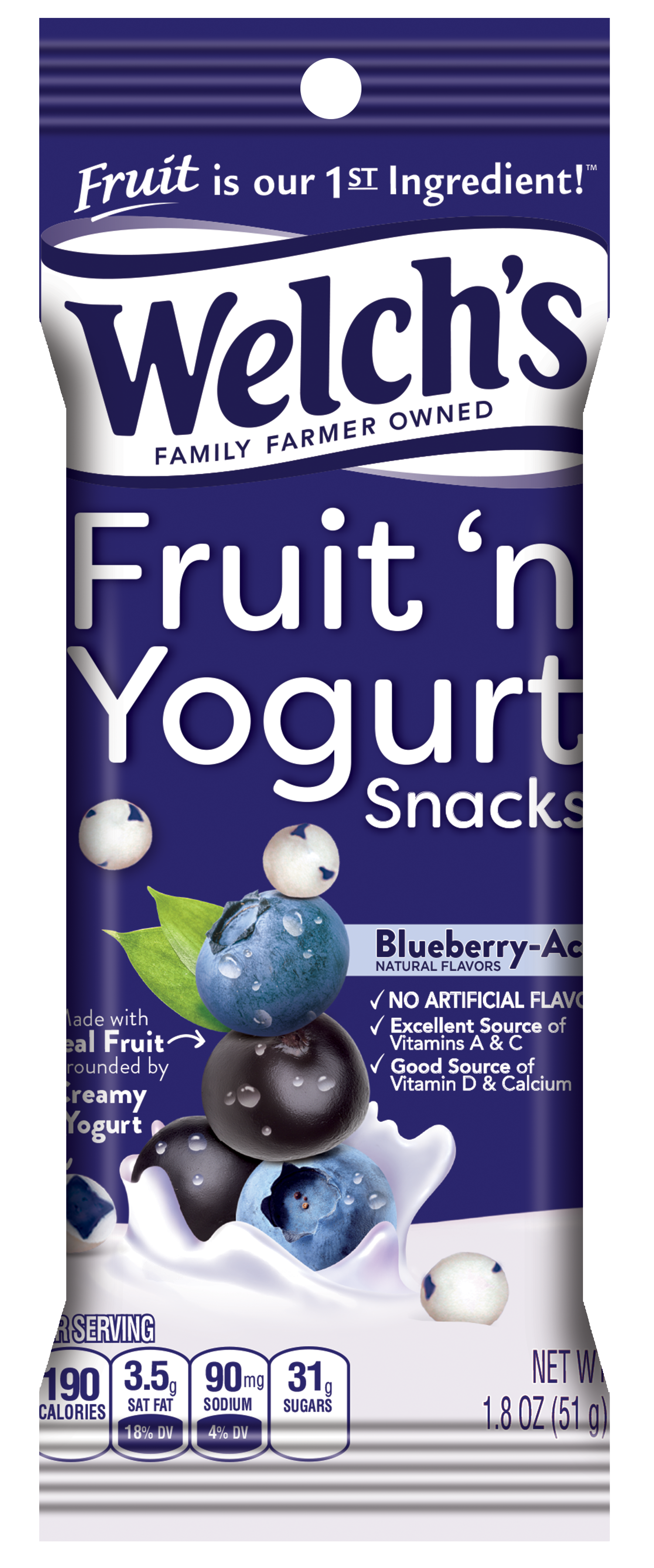 WELCH'S Fruit 'N Yogurt™ Blueberry Acai 1.8oz  4/10ct