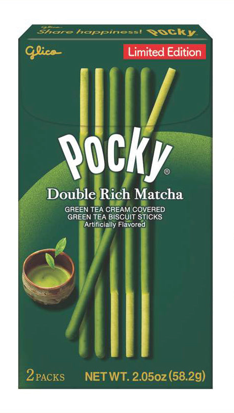 Pocky LE Double Rich Matcha  (Geen Tea) 2.05oz 12/10ct exp 1/30/24