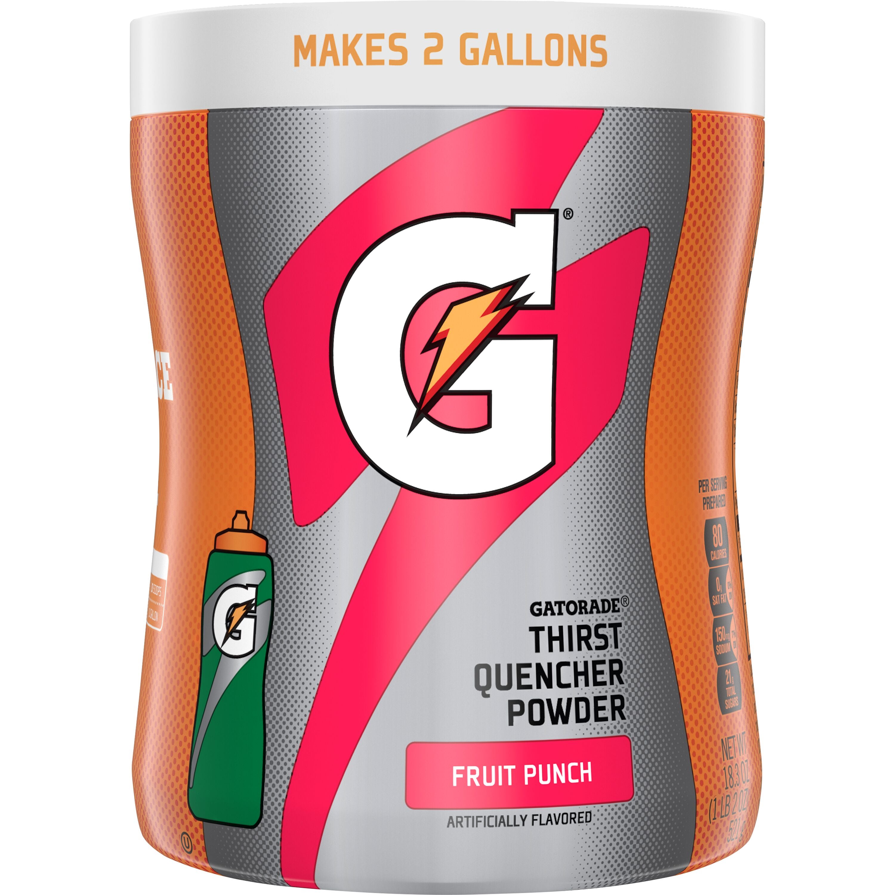 Gatorade Powder Mix Fruit Punch 18.4oz 1/12ct