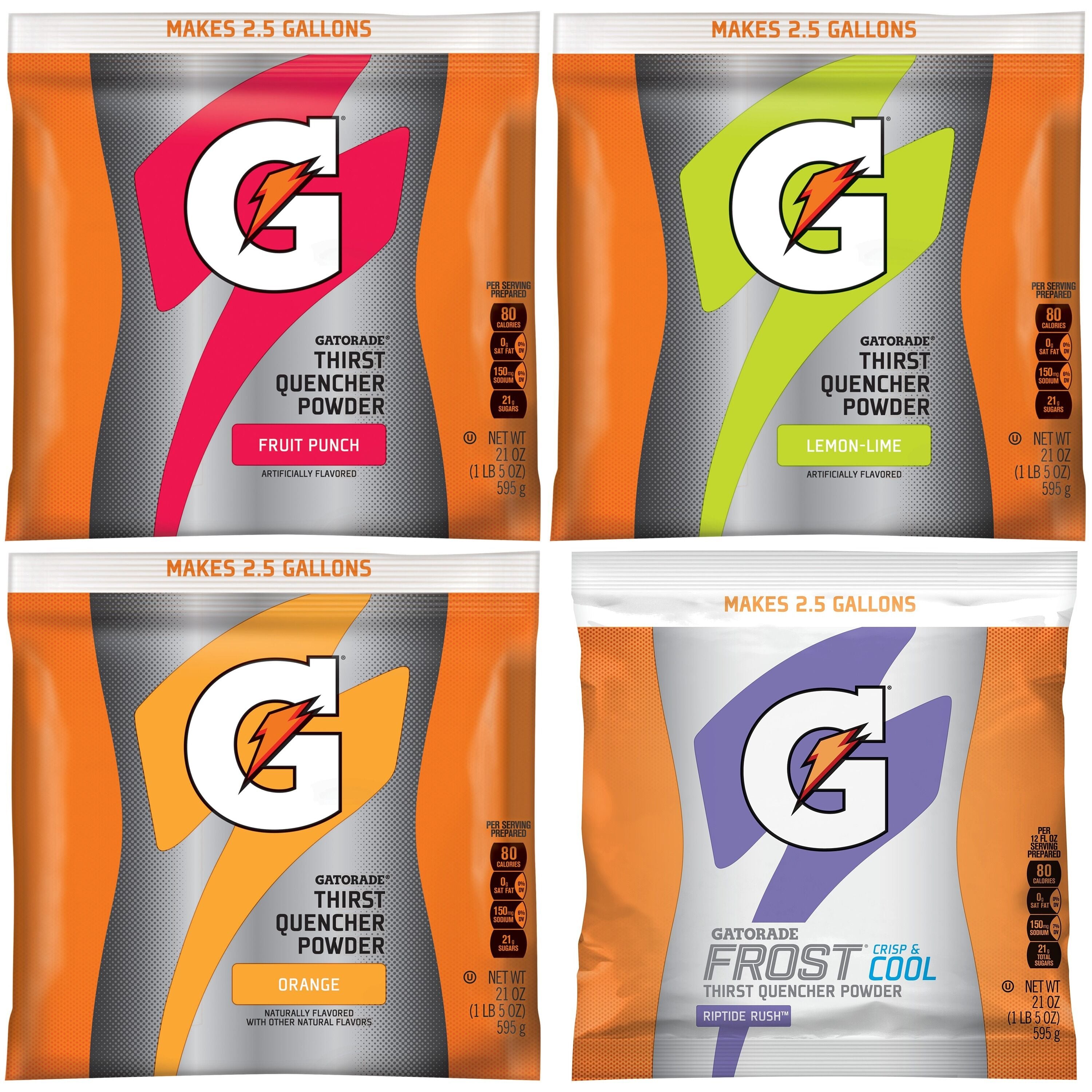 Quaker Gatorade Variety Pack Powder Mix 32ct 21oz