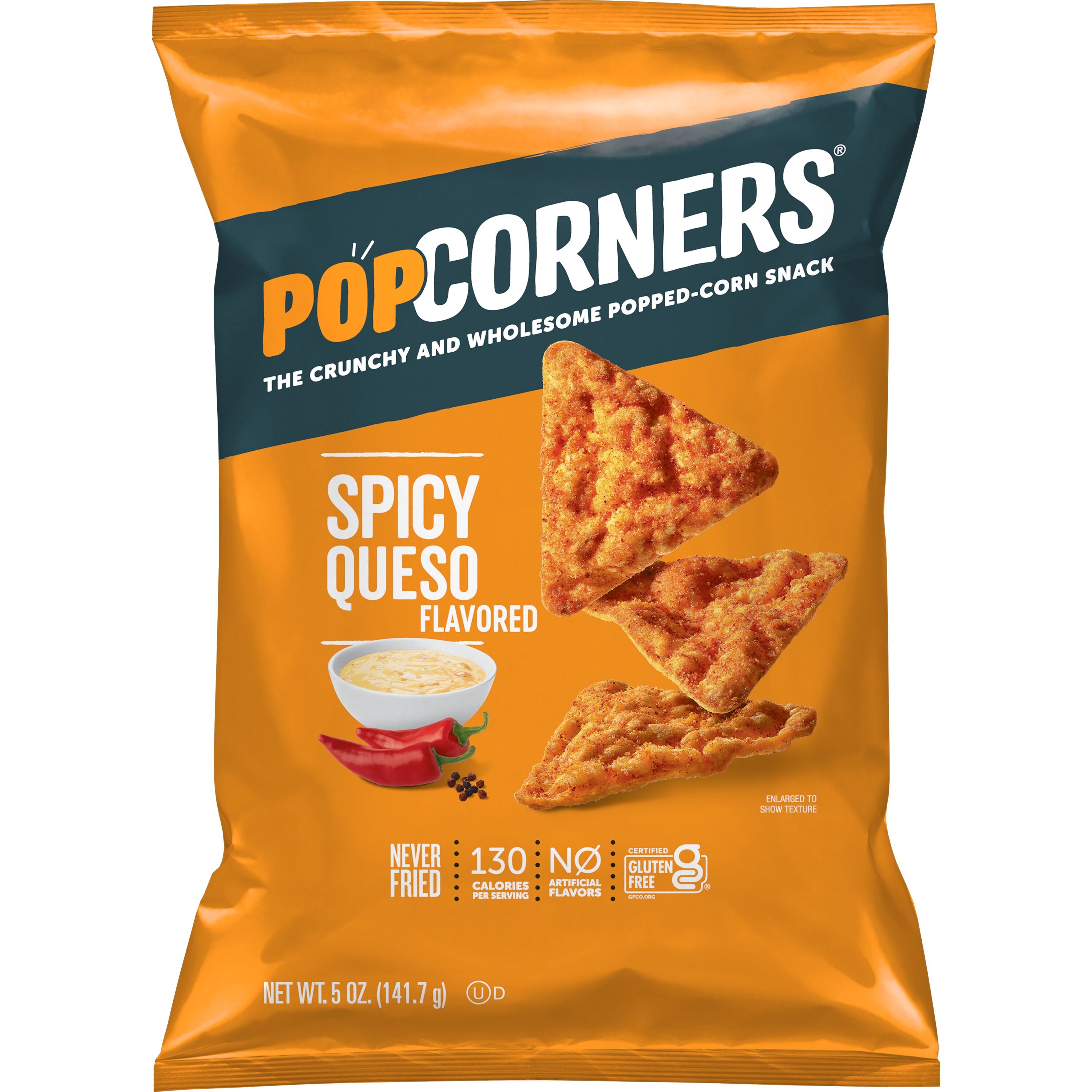 Popcorners Spicy Queso 5oz 1/12ct