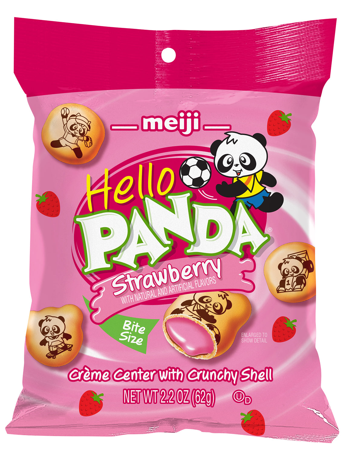 Meiji Hello Panda Strawberry 4/6ct 2.2oz