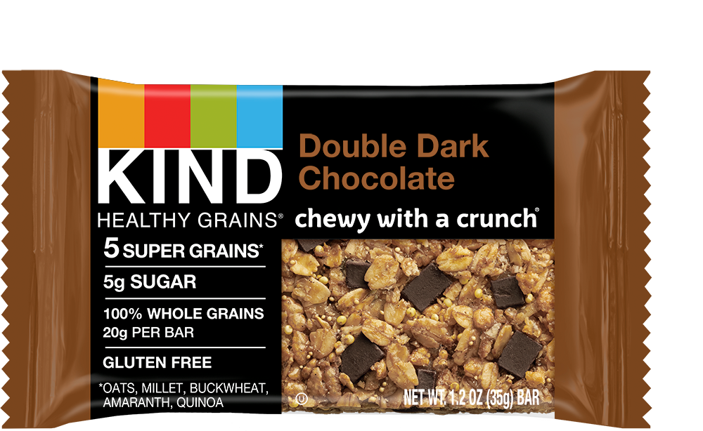 Kind Healthy Grains Double Dark Chocolate 1.2oz 5pk 1/8ct