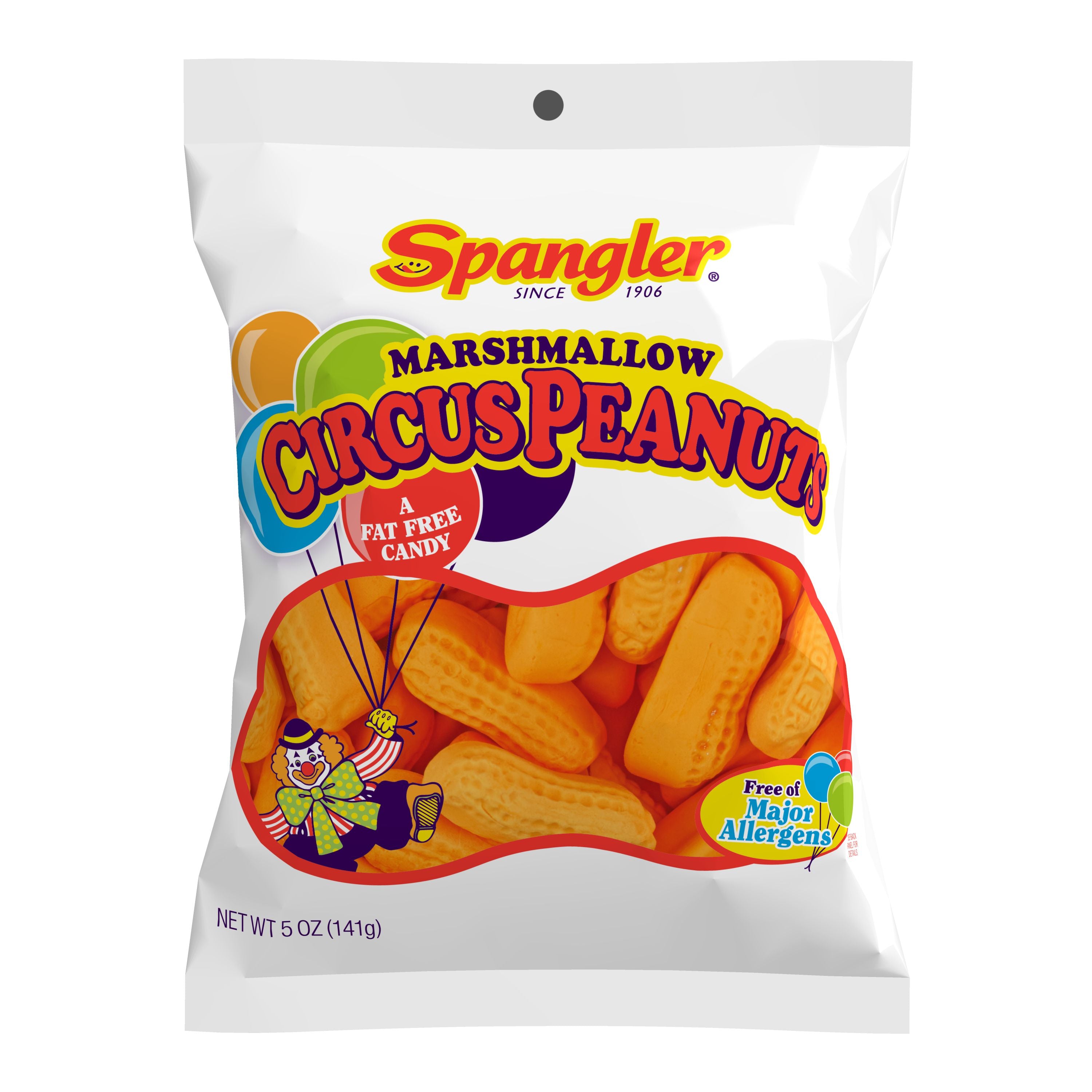 Spangler Mm Circus  Peanuts Reg Peg 5 Oz Bag 1/12ct