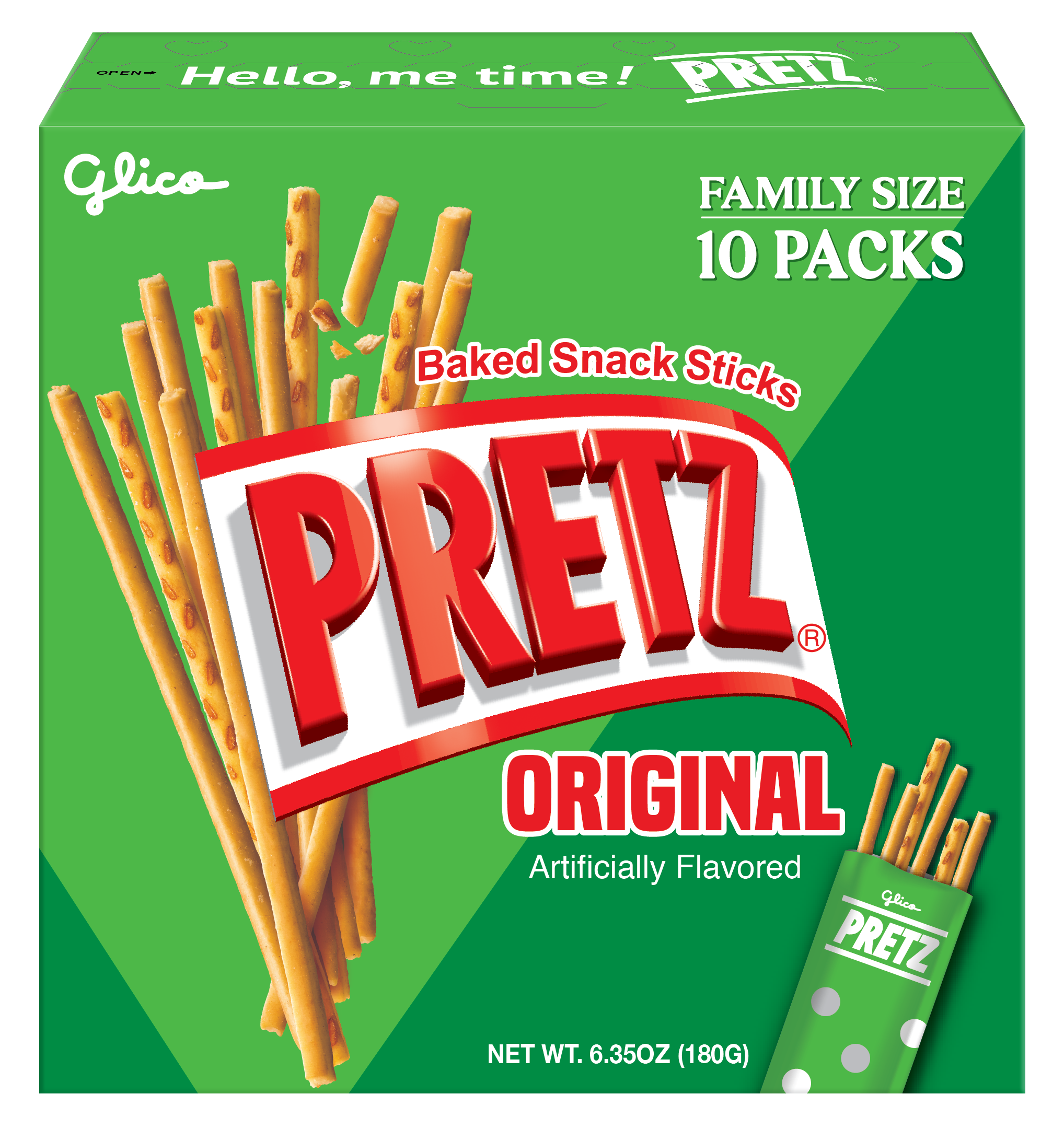 Glico Pretz Party Pack Original 6.35oz 8/5ct